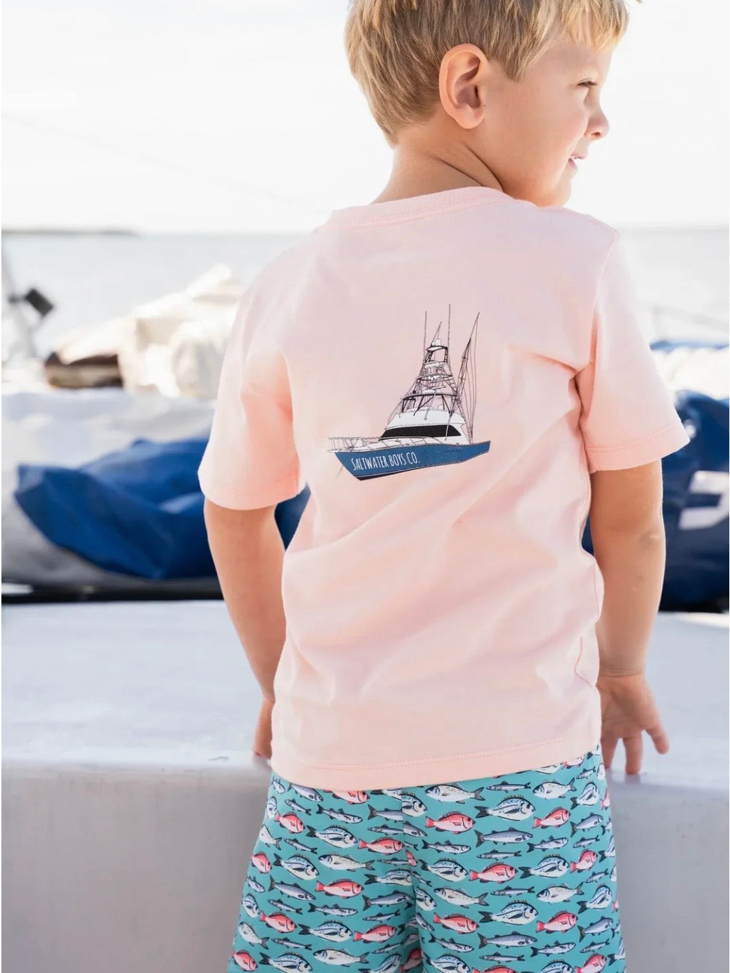 Offshore Boat T-Shirt | Salmon