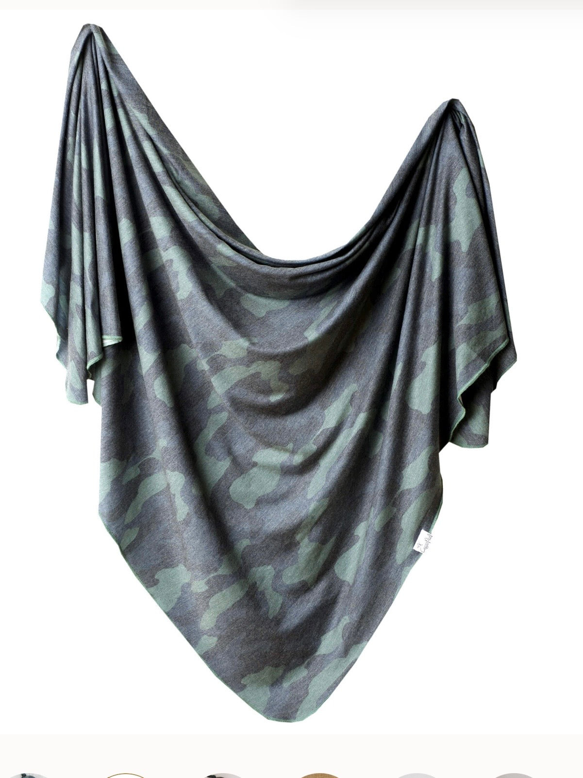 Knit Swaddle Blanket | Hunter