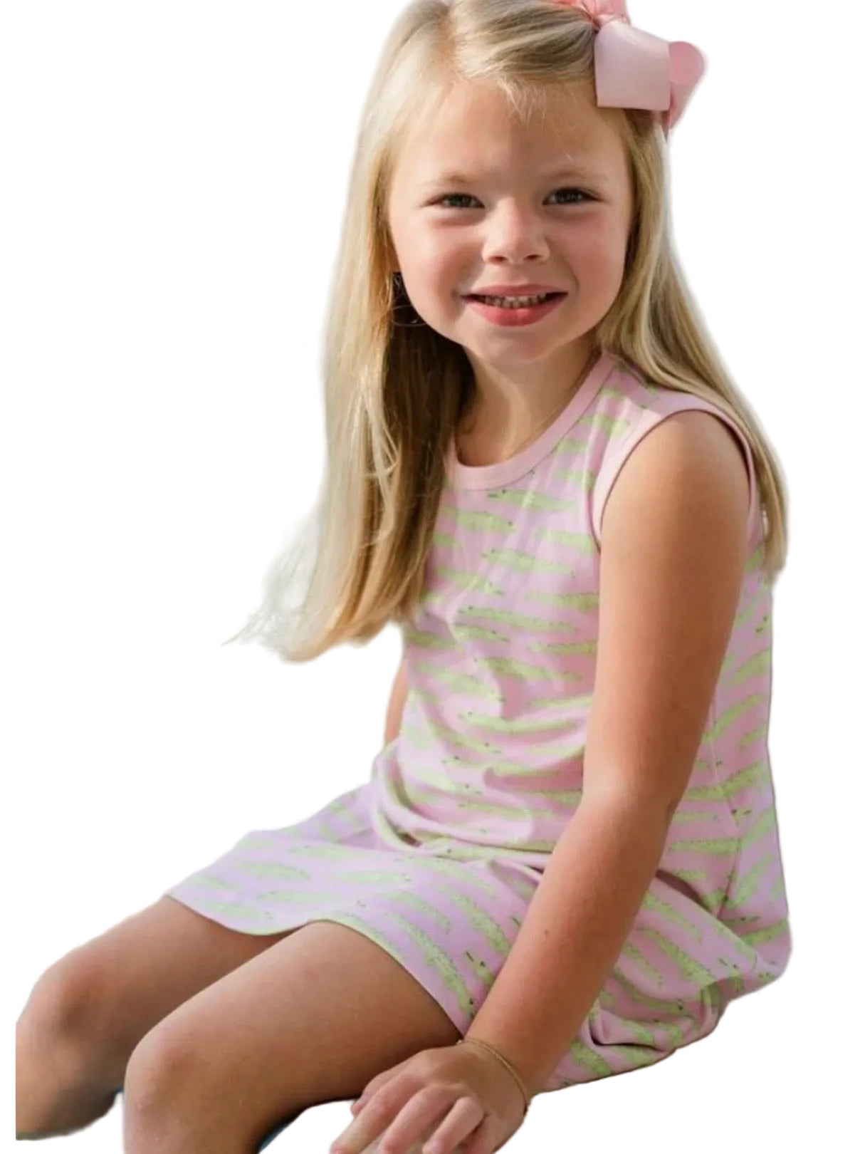 See you Later Alligator Knit Sleeveless Play Dress