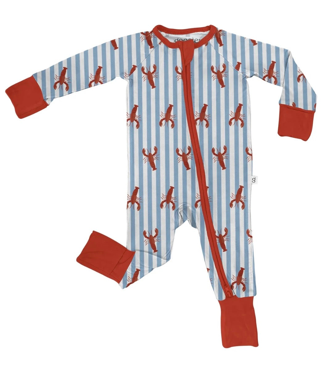Little Pincher Zip Up Footie