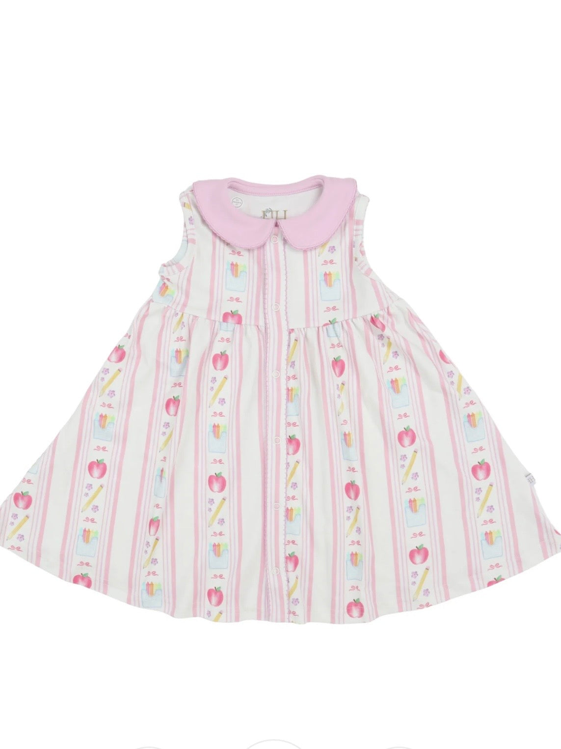 Girls Back To School Cotton Dress