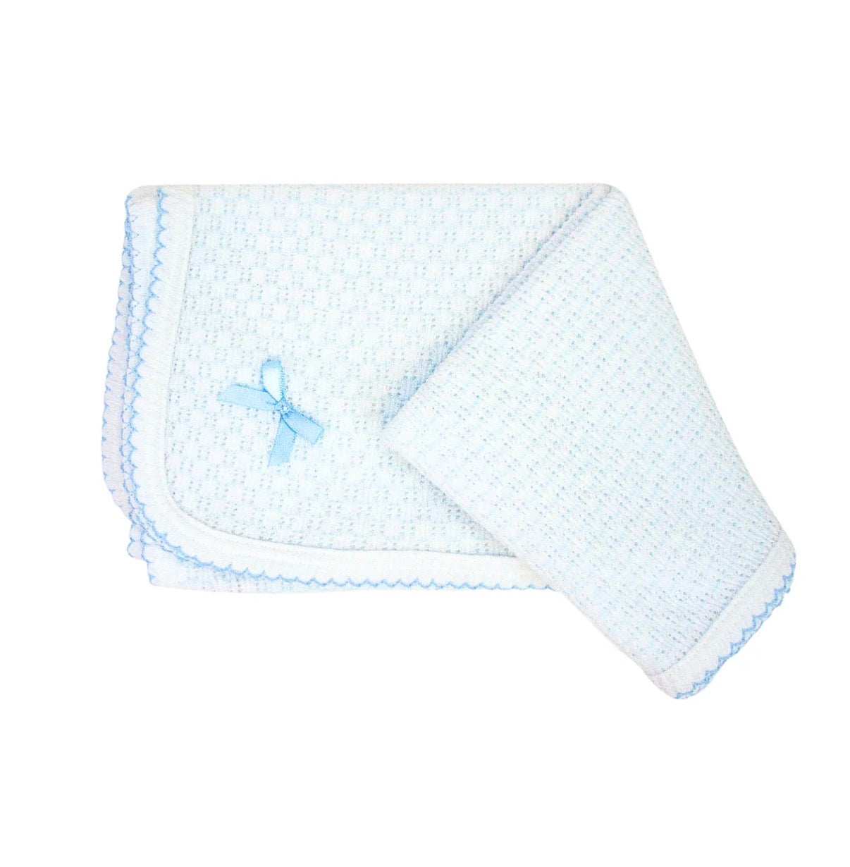 Paty Knit Pinstripe Swaddle Blanket