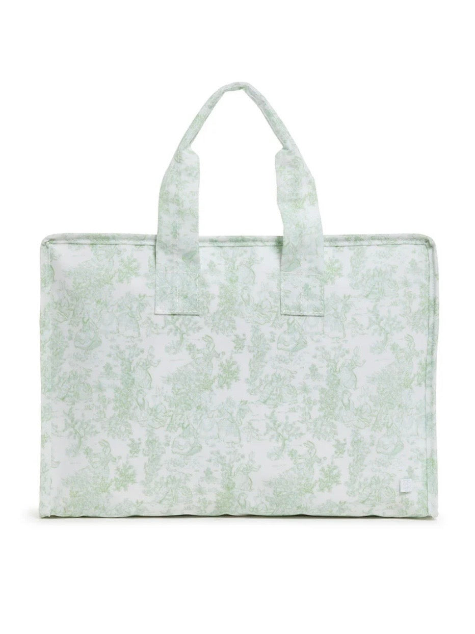 Bunny Tile Green Overnight Tote