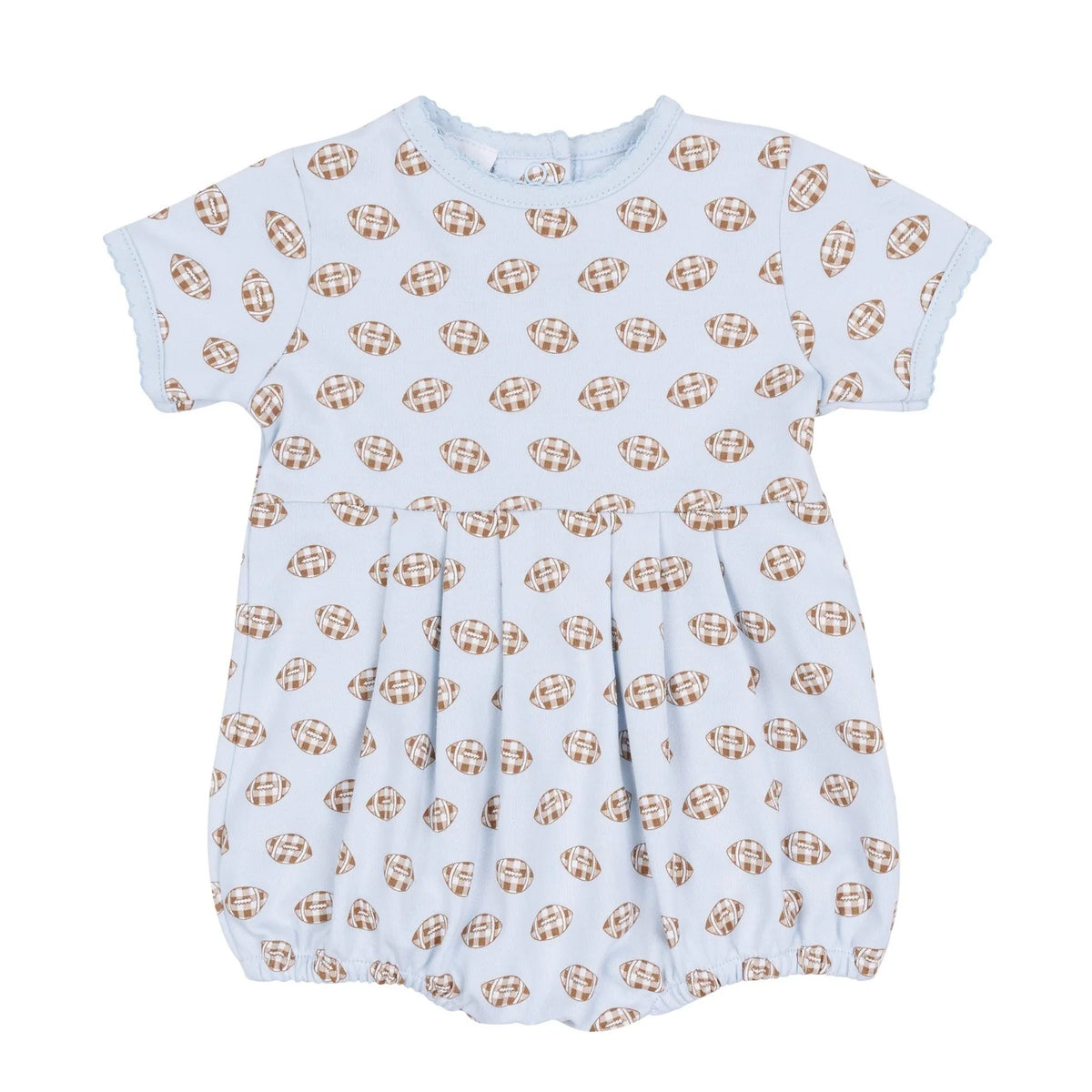 Tiny Tailgater Print Bubble - Light Blue