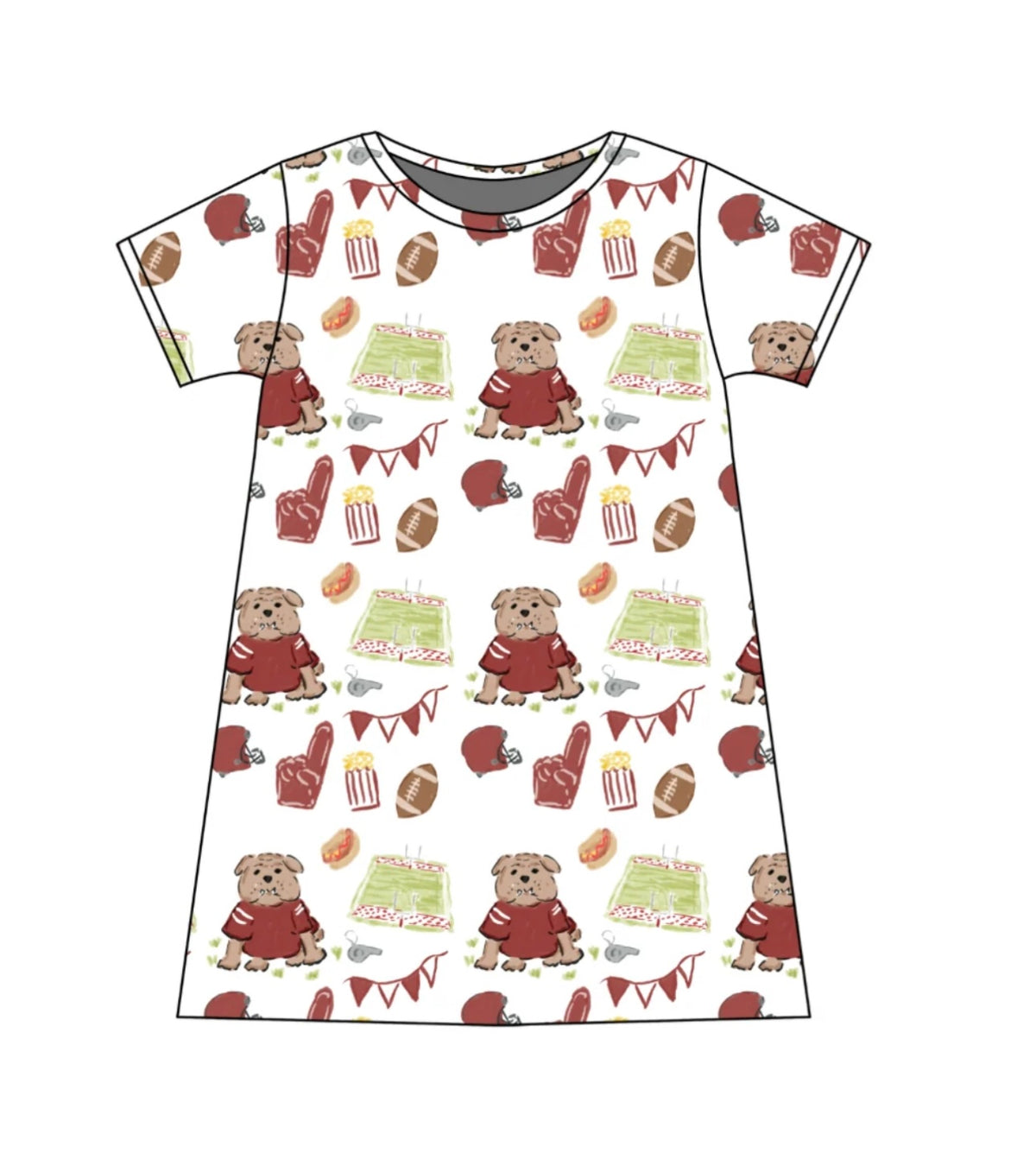 Charlotte Play Dress - Game Day Bulldog