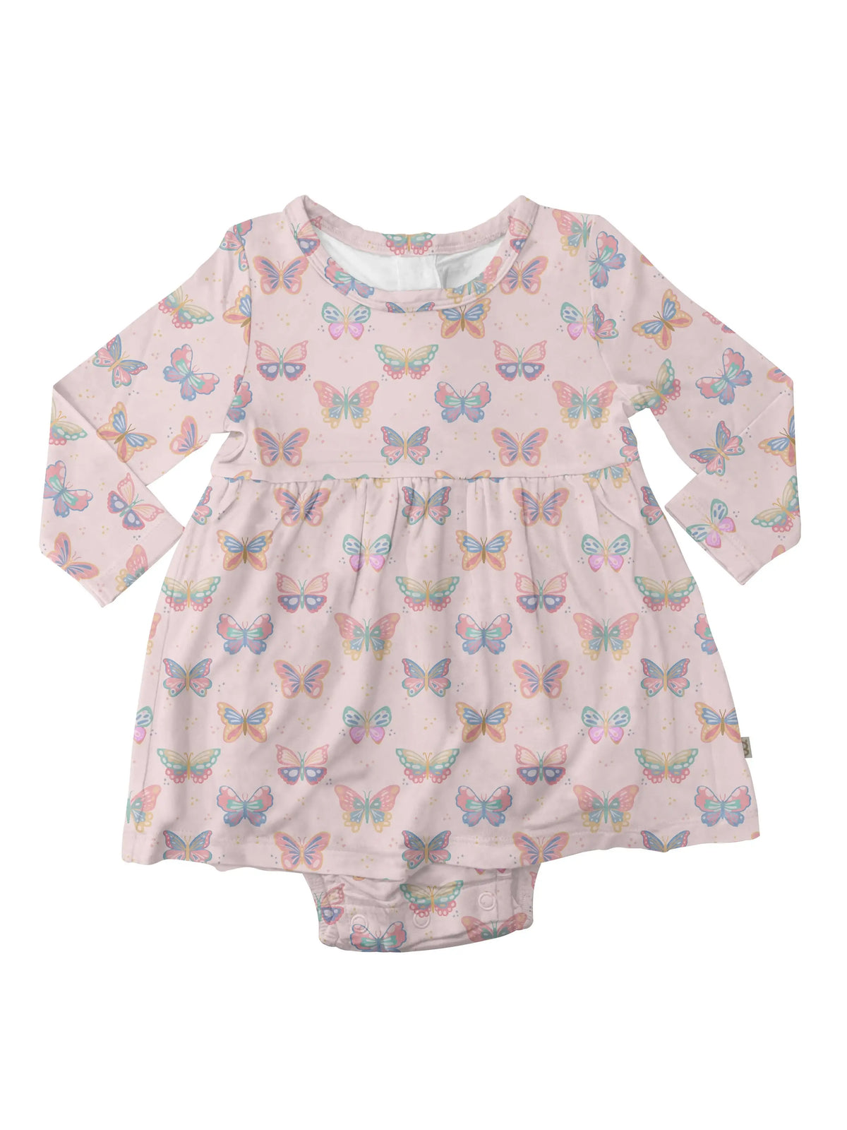 Long Sleeve Dress Bubble - Butterfly Bliss
