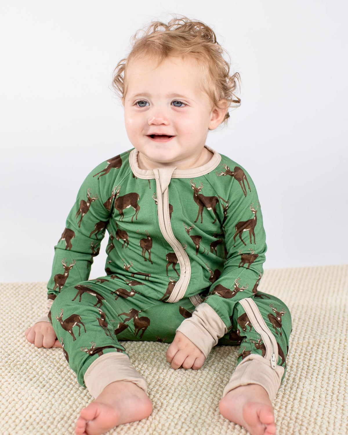 Long Sleeve Footie - Whitetail Deer