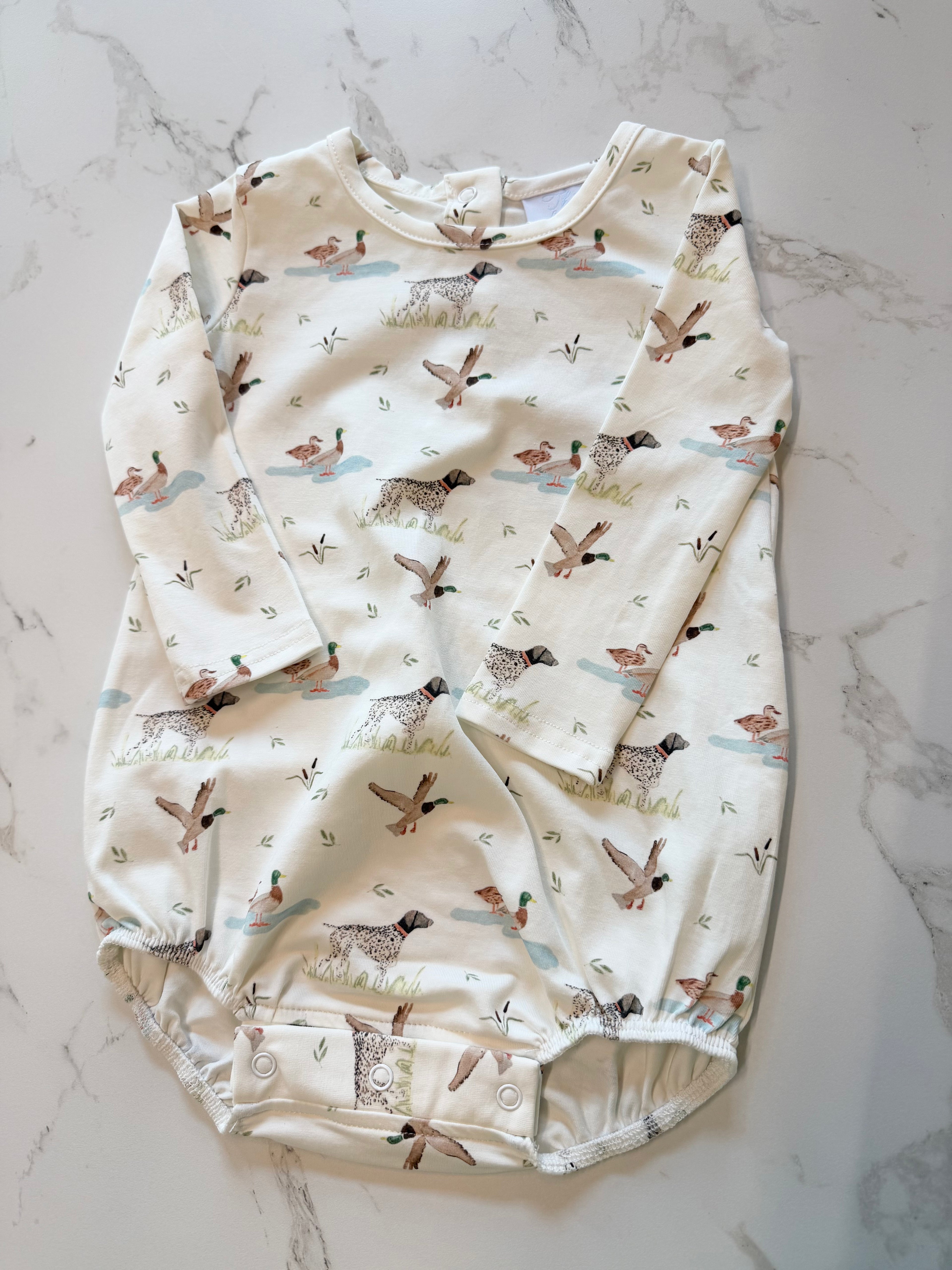 Long Sleeve Bates Bubble - Duck Duck Dog