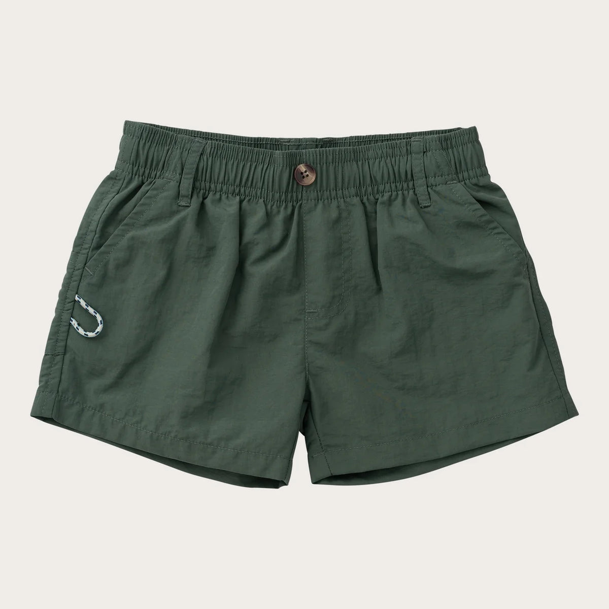 Boys Outrigger Performance Shorts - Camping Green