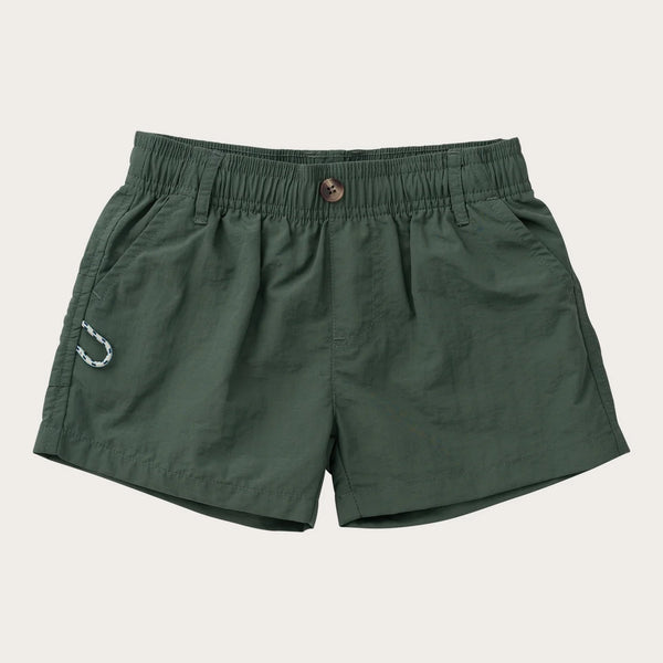 Boys Outrigger Performance Shorts - Camping Green