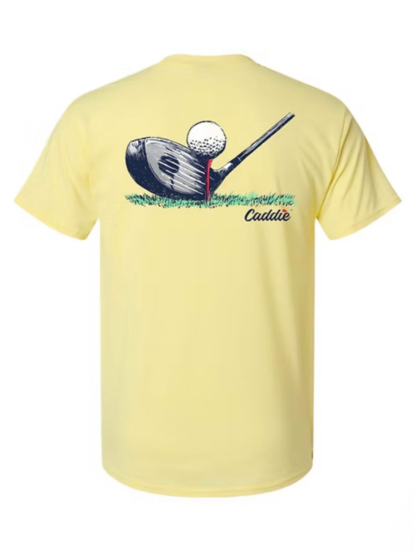 Youth Yellow Caddie Lined Up Tee