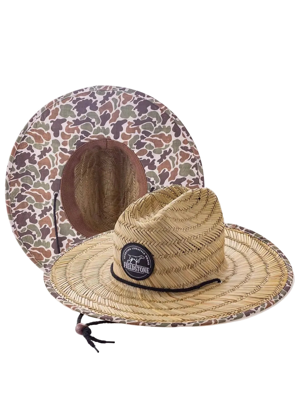 Camo Fieldstone Youth Straw Hat