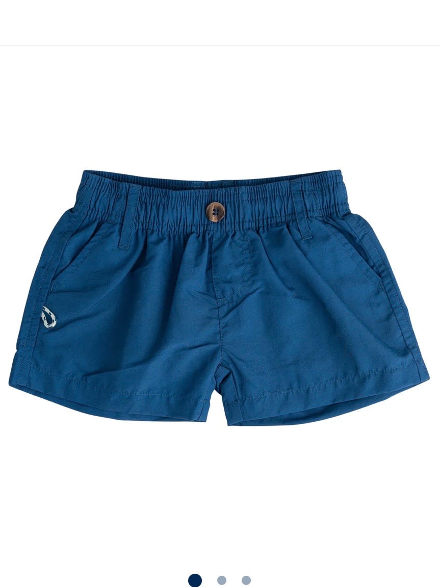 Boys Outrigger Peformance Shorts - Classic Navy Peony