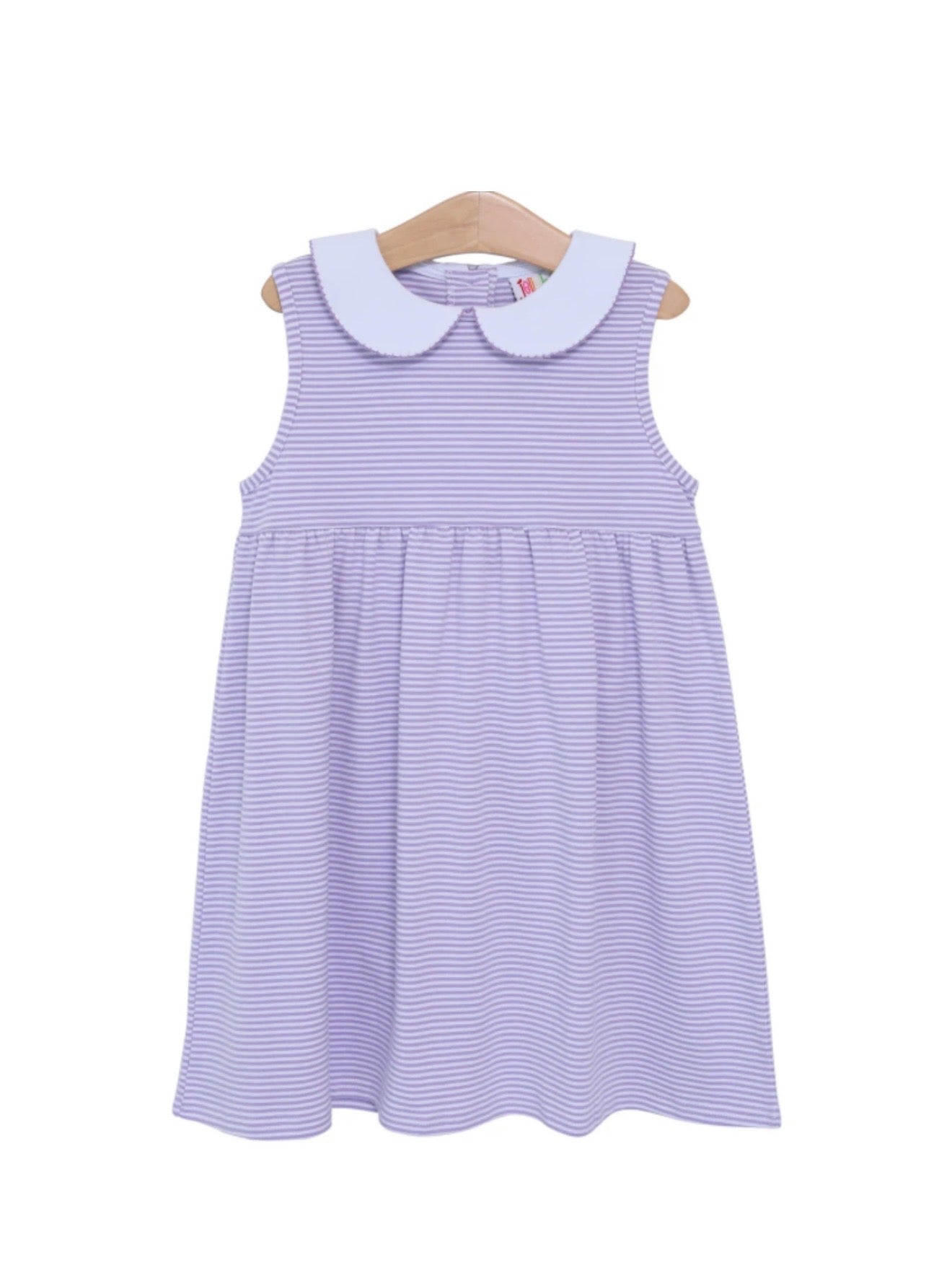 Charlotte Sleeveless Bubble | Lavender Stripe