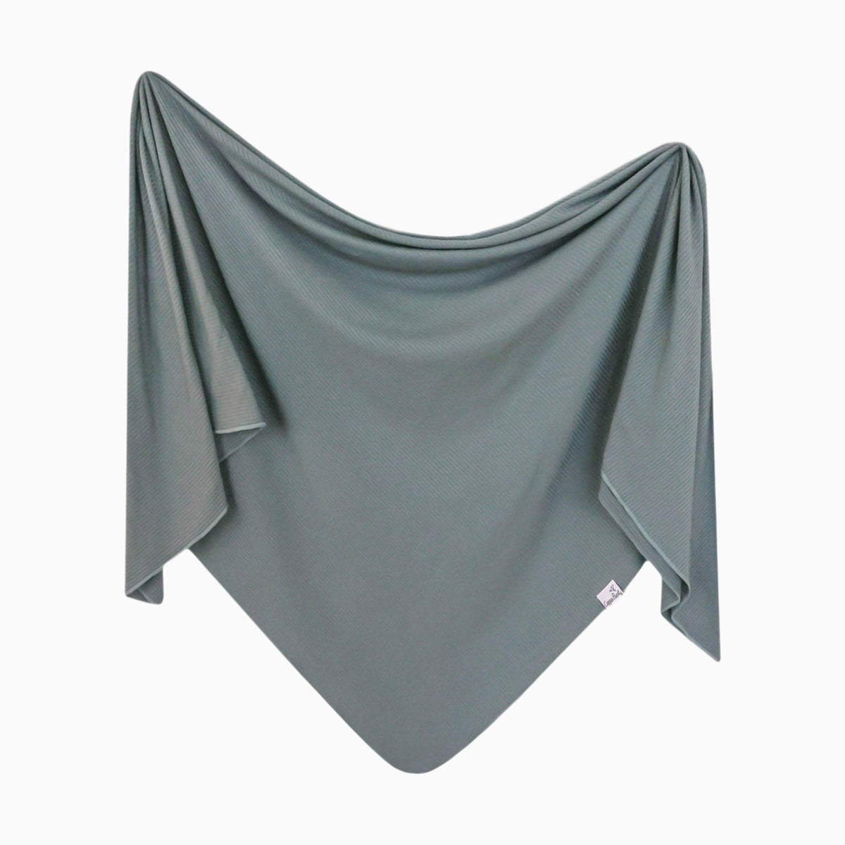 Rib Knit Swaddle Blanket - Moss