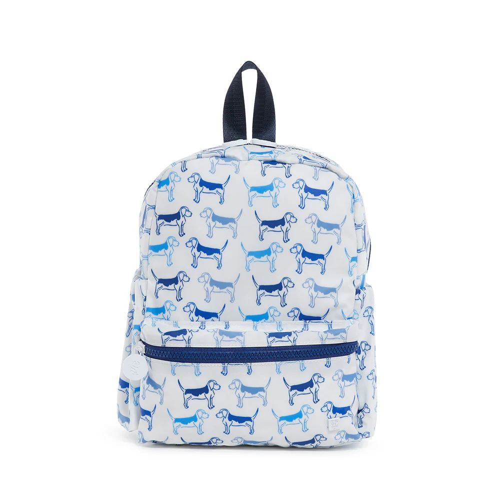 Mini Backer - Puppy Love Blue Backpack