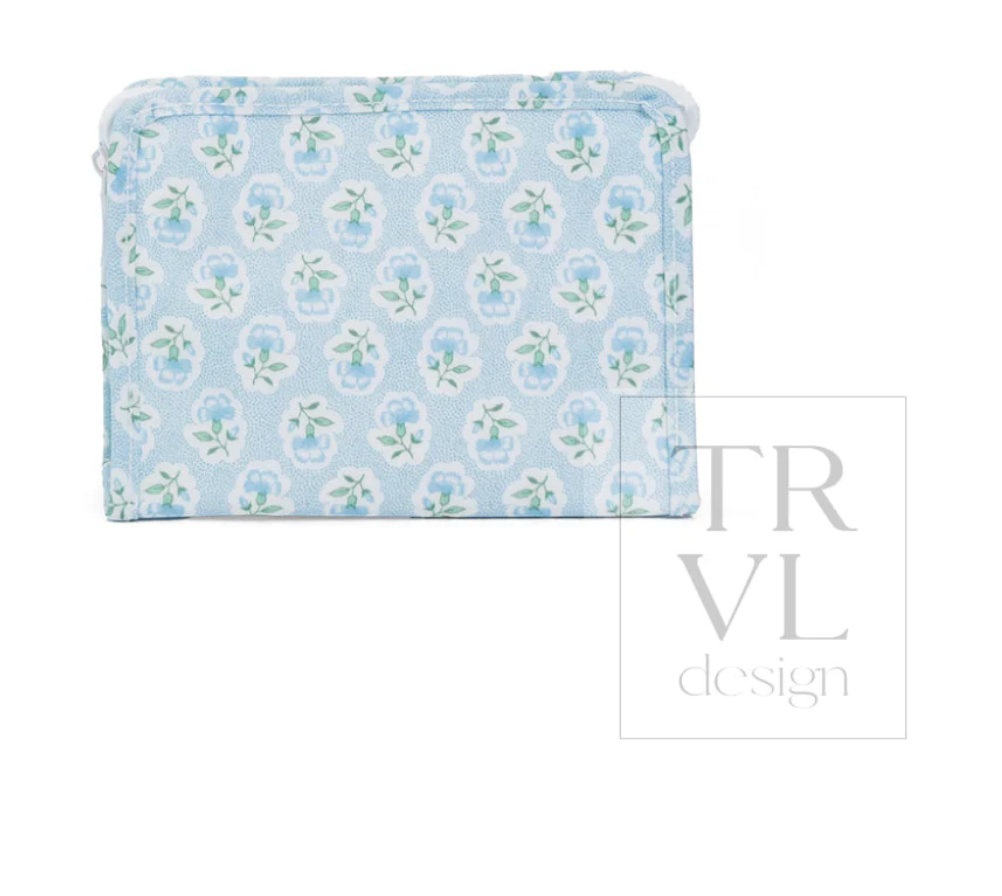 Roadie Medium Zip Pouch - Petite Felur Blue