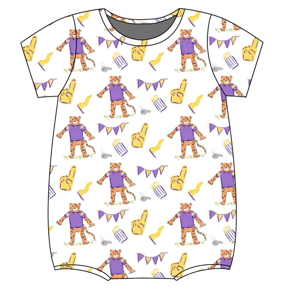 Bates Bubble - Game Day Purple and Gold