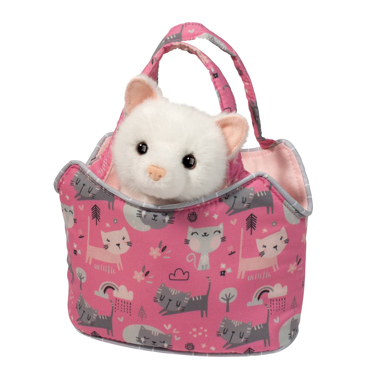 Douglas Pur-Fect Pals Sak w/ White Cat